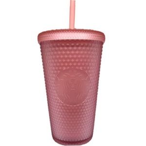 Starbucks Grande Pink Lemonade Studded Tumbler – Blush Pink Matte | NWOT